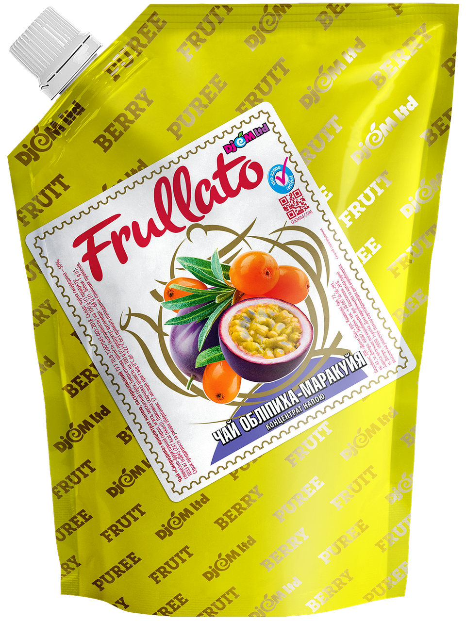 Чай натуральный концентрированный живой Облепиха-маракуйя ТМ Frullato, в дой-паке 500 г.
Чай натуральный концентрированный живой Облепиха-маракуйя ТМ Frullato, в дой-паке 500 г.