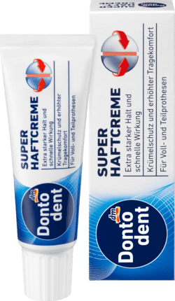 DONTODENT Haftcreme extra stark - Крем для фиксации зубных протезов, экстра сильный, 40 г
DONTODENT Haftcreme extra stark - Крем для фиксации зубных протезов, экстра сильный, 40 г
