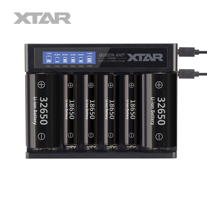 XTAR MC6 Queen ANT- Универсальное интеллектуальное зарядное устройство для Li-ion аккумуляторов
XTAR MC6 Queen ANT- Универсальное интеллектуальное зарядное устройство для Li-ion аккумуляторов