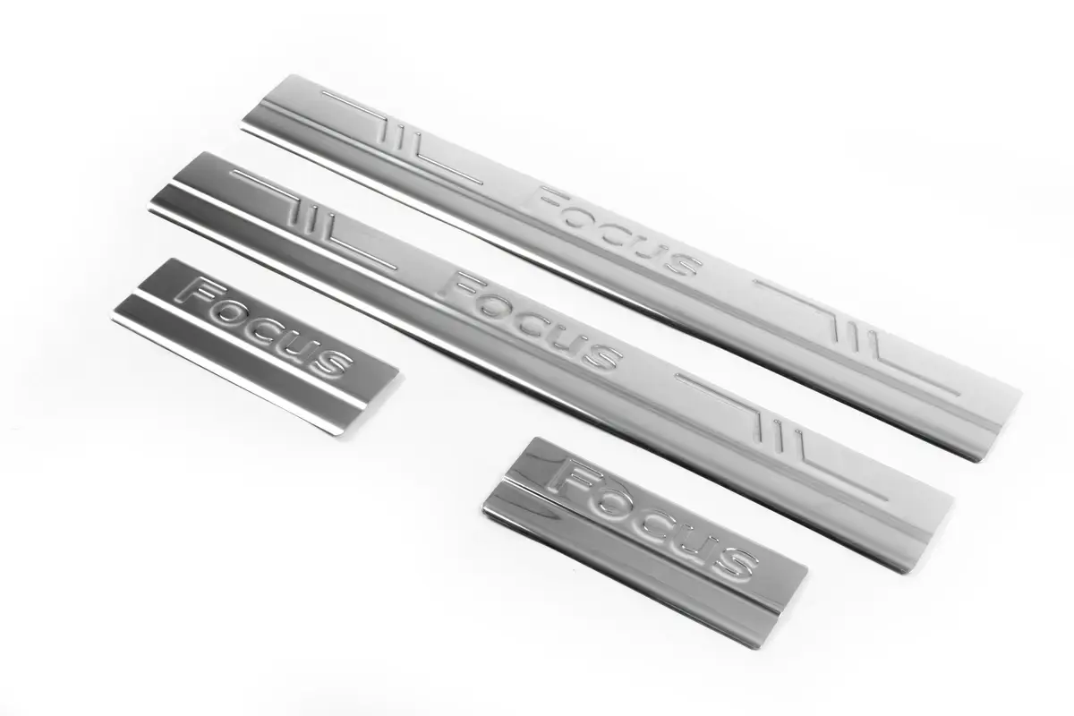 Накладки на пороги (OmsaLine 4 шт, нерж) для Ford Focus II 2008-2011 гг.
Накладки на пороги (OmsaLine 4 шт, нерж) для Ford Focus II 2008-2011 гг.