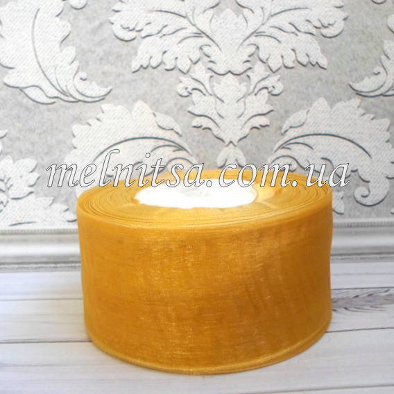 Лента из органзы, 5 см, цвет золотистый, Черный
Лента из органзы, 5 см, цвет золотистый, Черный