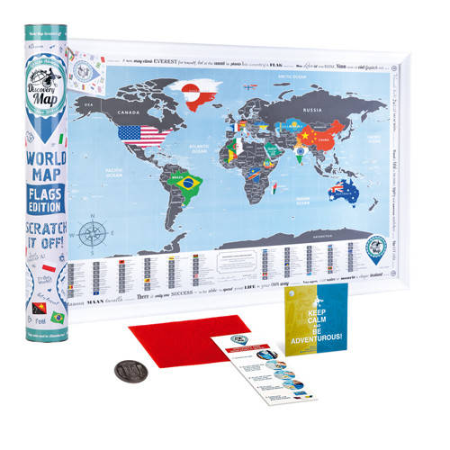 Скретч карта мира c флагами Discovery Map World FLAGS Edition ENG 68*48 см Яркая карта мира с флагами стран по
Скретч карта мира c флагами Discovery Map World FLAGS Edition ENG 68*48 см Яркая карта мира с флагами стран по