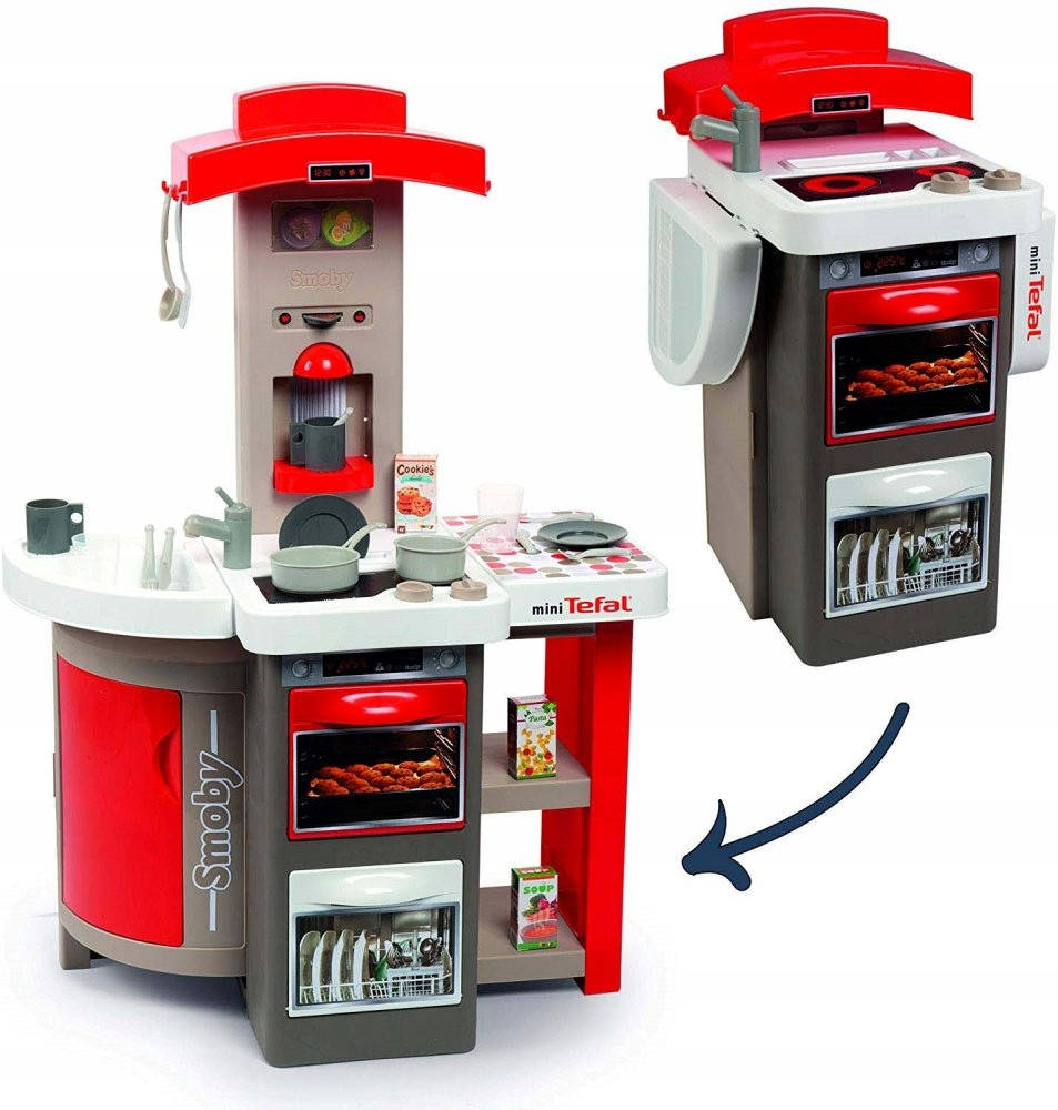 Раскладная интерактивная детская кухня Тефаль Повар Smoby Tefal Studio Opencook со звуком 312202
Раскладная интерактивная детская кухня Тефаль Повар Smoby Tefal Studio Opencook со звуком 312202