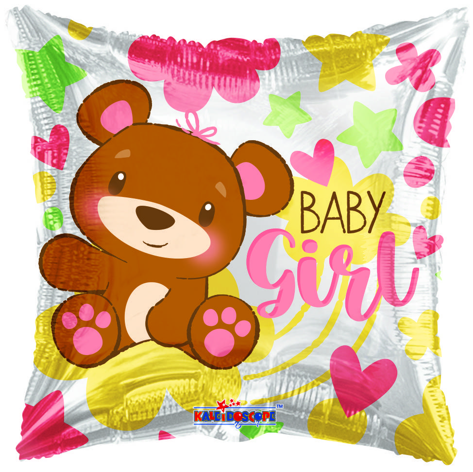К 18" Baby Girl Bear And Hearts Foil Balloons. Фольгированный шар на выписку Девочка, Розовый
К 18" Baby Girl Bear And Hearts Foil Balloons. Фольгированный шар на выписку Девочка, Розовый