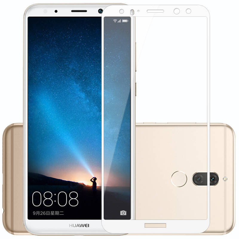 Защитное стекло для Huawei Mate 10 Lite (2 цвета) белое 
Защитное стекло для Huawei Mate 10 Lite (2 цвета) белое