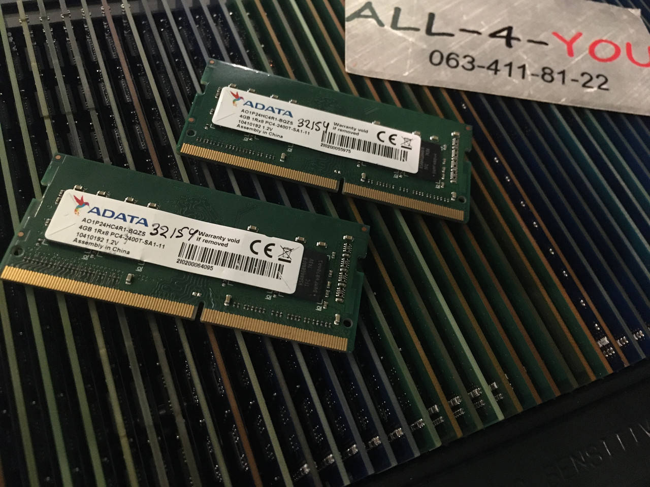 Оперативна пам`ять ADATA DDR4 4GB SO-DIMM 1.2V 1Rx8 PC4 - 2400T 19200S CL17 (17-17-17) Intel/AMD
Оперативна пам`ять ADATA DDR4 4GB SO-DIMM 1.2V 1Rx8 PC4 - 2400T 19200S CL17 (17-17-17) Intel/AMD