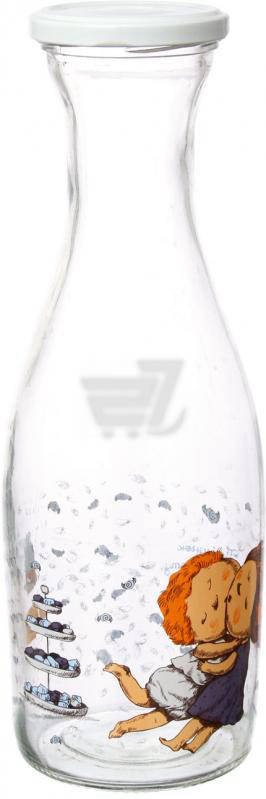 Декорированная бутылка 1 л стеклянная для компота, сока и молока Gapchinska Зефир Everglass
Декорированная бутылка 1 л стеклянная для компота, сока и молока Gapchinska Зефир Everglass