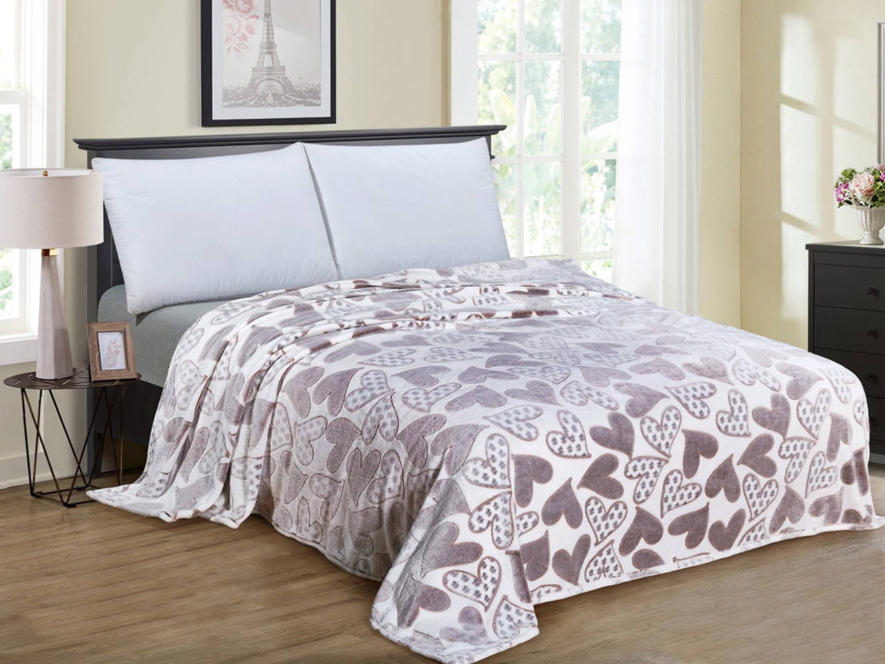 Плед-покрывало из микрофибры "Сердечки светлые" (160х210)
Плед-покрывало из микрофибры "Сердечки светлые" (160х210)