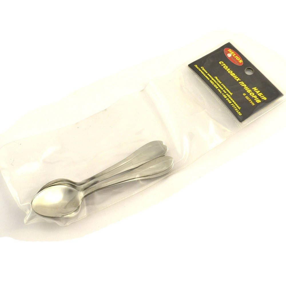 Набор кофейных ложек Helios нержавеющая сталь 6 шт (7506)
Набор кофейных ложек Helios нержавеющая сталь 6 шт (7506)