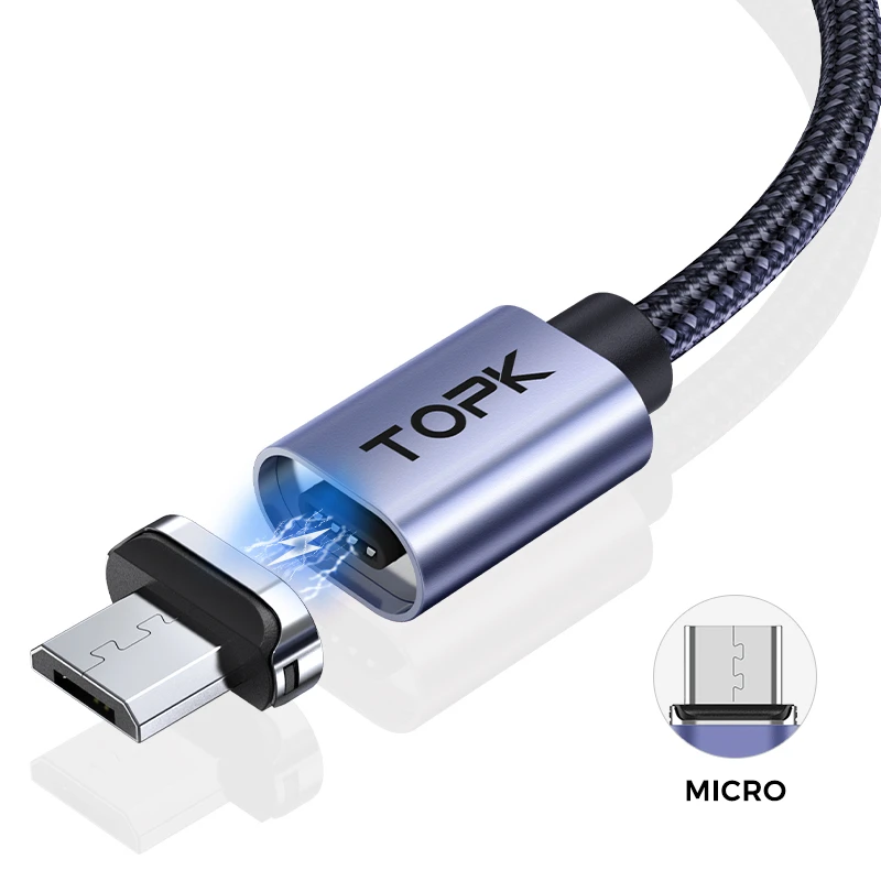 Кабель магнітний для зарядки телефону MicroUSB Android TOPK AM45 100см |3A| Фіолетовий, Фиолетовый
Кабель магнітний для зарядки телефону MicroUSB Android TOPK AM45 100см |3A| Фіолетовий, Фиолетовый