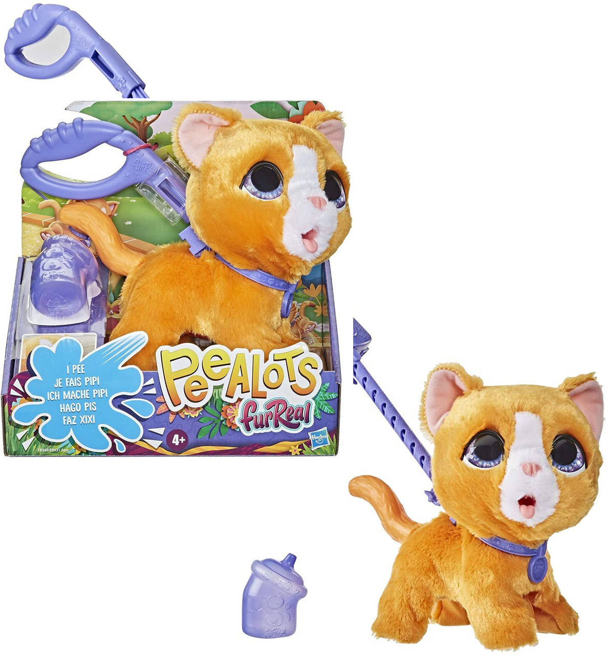 Интерактивная игрушка Котенок на поводке FurReal Friends Peealots Big Wags Kitty Большой озорной питомец E8949
Интерактивная игрушка Котенок на поводке FurReal Friends Peealots Big Wags Kitty Большой озорной питомец E8949