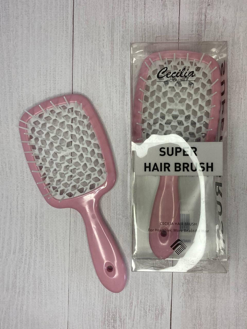 Пластиковая массажная расческа щетка Cecilia Super Hair Brush с нейлоновыми зубчиками Пудровый глянцевый
Пластиковая массажная расческа щетка Cecilia Super Hair Brush с нейлоновыми зубчиками Пудровый глянцевый