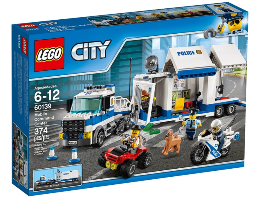 Конструктор LEGO City Мобильный командный центр 60139 | набор лего сити оригинал новый на 374 детали, Голубой
Конструктор LEGO City Мобильный командный центр 60139 | набор лего сити оригинал новый на 374 детали, Голубой