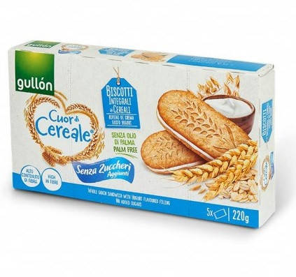 Печенье Сэндвич Gullon Cuor di Cereale с йогуртовой начинкой без сахара и пальмового масла 220 г Испания
Печенье Сэндвич Gullon Cuor di Cereale с йогуртовой начинкой без сахара и пальмового масла 220 г Испания