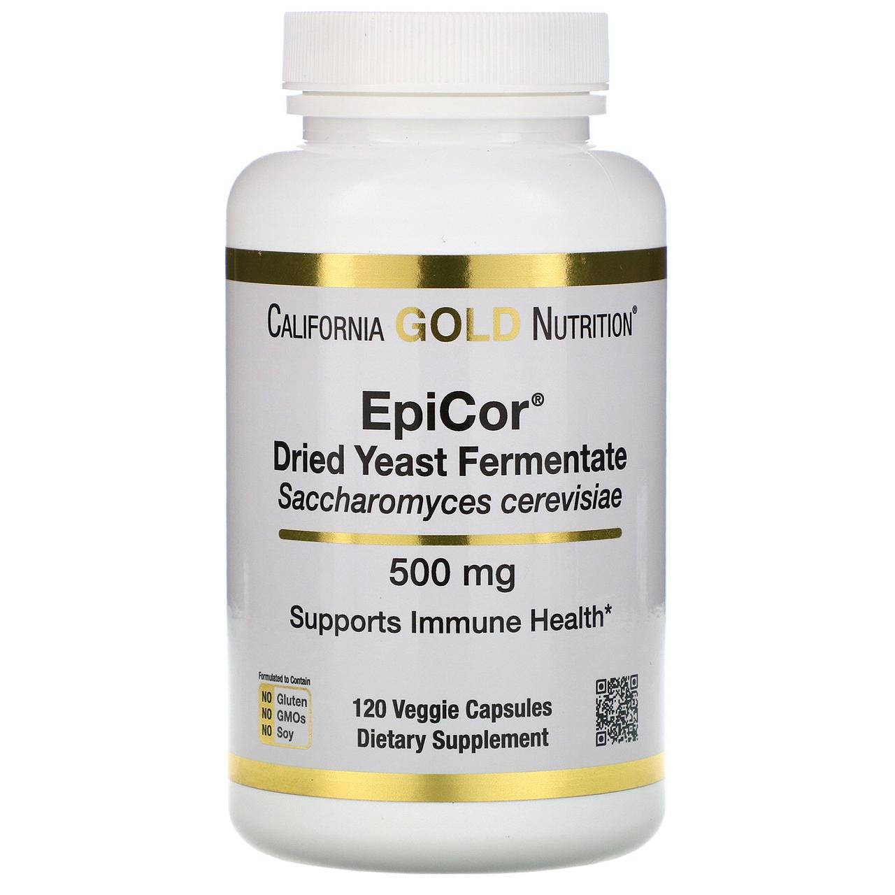 California Gold Nutrition, EpiCor, сухой дрожжевой ферментат, 500 мг, 120 растительных капсул
California Gold Nutrition, EpiCor, сухой дрожжевой ферментат, 500 мг, 120 растительных капсул