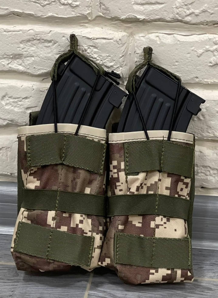 Підсумок під рожок магазину АК система Двойний ЗСУ Піксель
Підсумок під рожок магазину АК система Двойний ЗСУ Піксель