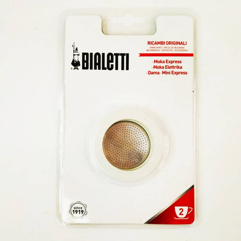 Прокладки Bialetti для алюминиевых кофеварок на 2 чашки (3 резиновые прокладки 5,8 см.+фильтр сито)
Прокладки Bialetti для алюминиевых кофеварок на 2 чашки (3 резиновые прокладки 5,8 см.+фильтр сито)