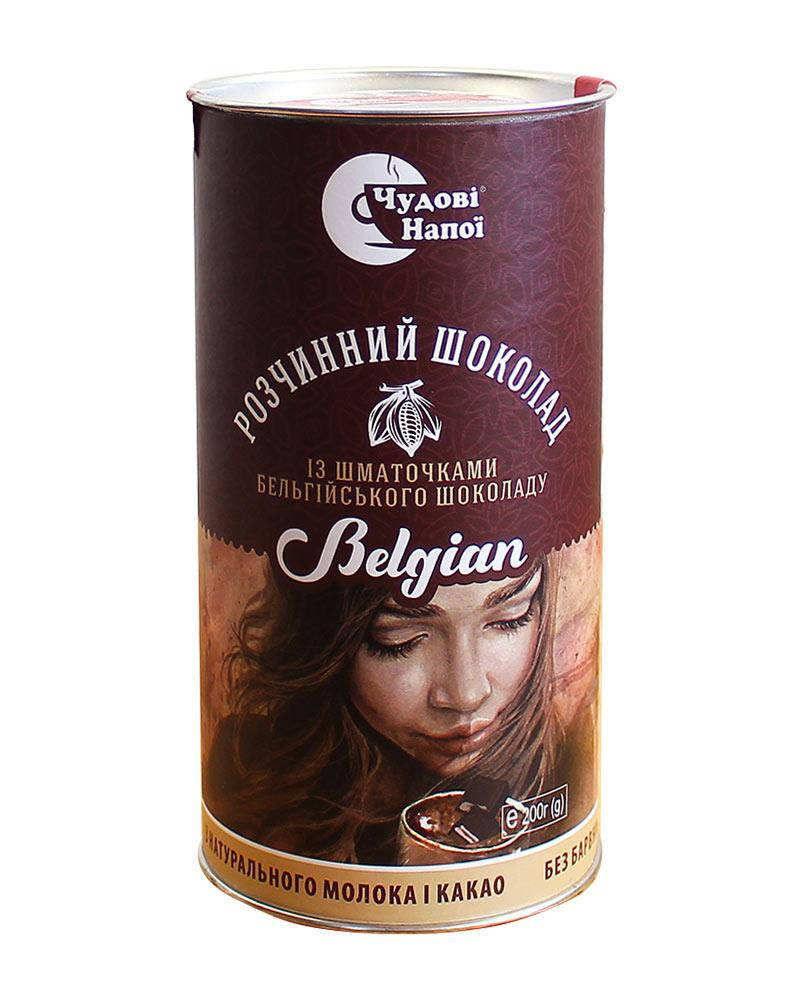 Горячий шоколад Чудові напої Belgian с кусочками бельгийского шоколада, 200 г (тубус)
Горячий шоколад Чудові напої Belgian с кусочками бельгийского шоколада, 200 г (тубус)