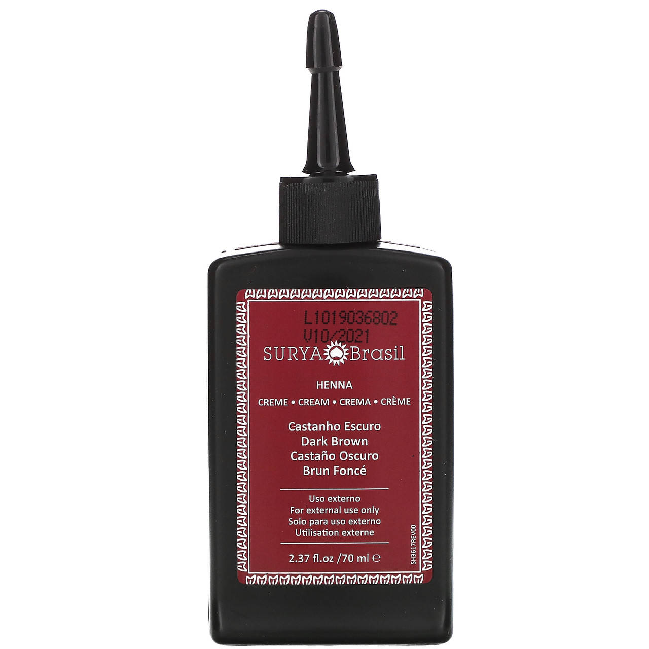 Хна Surya Brasil, Эффективная здоровая краска Henna Cream для седоватых волос, темно-каштановый, 70 мл (2,37
Хна Surya Brasil, Эффективная здоровая краска Henna Cream для седоватых волос, темно-каштановый, 70 мл (2,37