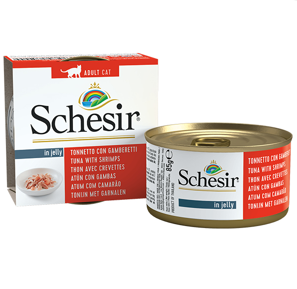 Schesir Tuna with Shrimps с тунцом и креветками в желе для взрослых котов всех пород 0.085 кг
Schesir Tuna with Shrimps с тунцом и креветками в желе для взрослых котов всех пород 0.085 кг