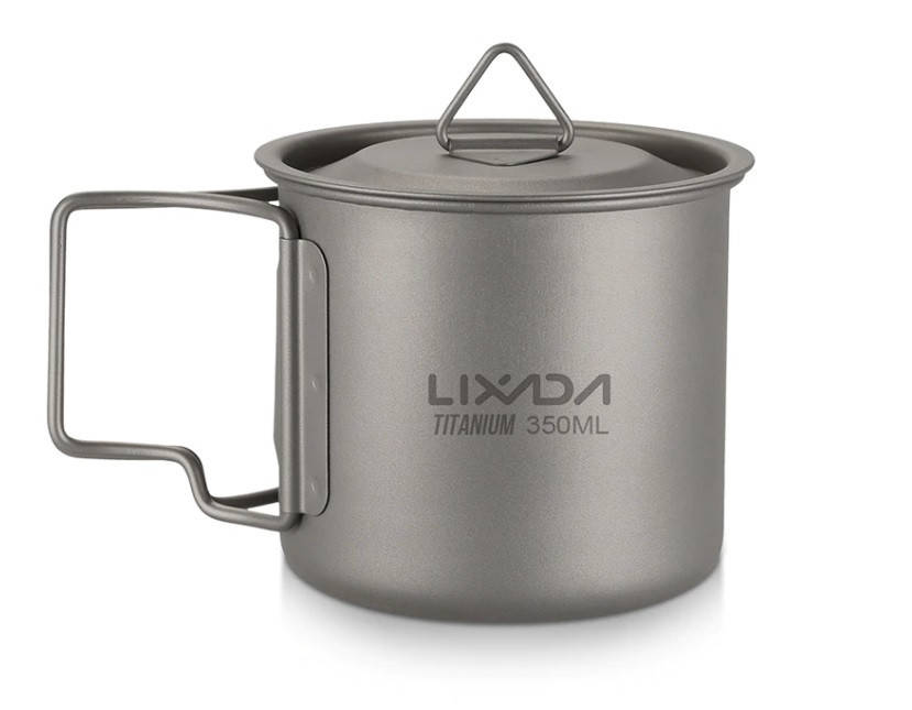 Титановая кружка Lixada 350 мл. Чашка из титана. Титанове горнятко 0.35 Літри. Титановая посуда., Светло-серый
Титановая кружка Lixada 350 мл. Чашка из титана. Титанове горнятко 0.35 Літри. Титановая посуда., Светло-серый