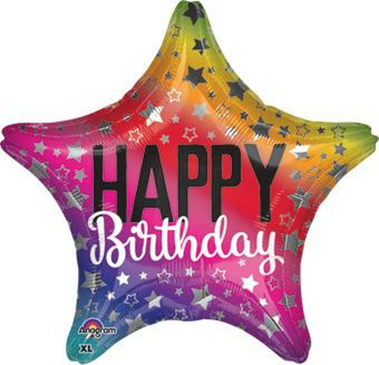 А 18" Happy Birthday Rainbow. Фольгированный шар звезда С Днем рождения - в УП, Разные цвета
А 18" Happy Birthday Rainbow. Фольгированный шар звезда С Днем рождения - в УП, Разные цвета
