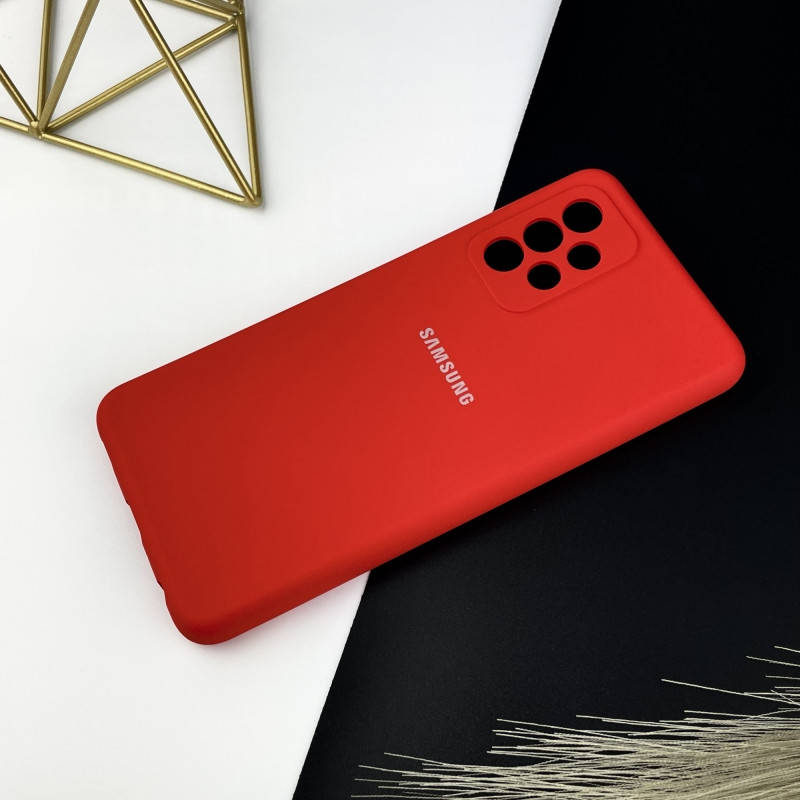 Силиконовый чехол на Samsung A72 Red (14), Красный 
Силиконовый чехол на Samsung A72 Red (14), Красный