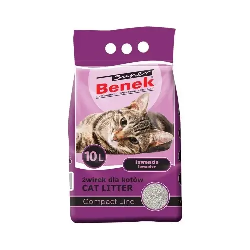 Бентонитовый наполнитель Super Benek Compact для кошачьего туалета, с ароматом лаванды, 10 л
Бентонитовый наполнитель Super Benek Compact для кошачьего туалета, с ароматом лаванды, 10 л