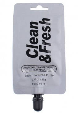 Маска глиняная-трансформер с древесным углем (мини) Eunyul Clean & Fresh Charcoal Transforming Clay Mask
Маска глиняная-трансформер с древесным углем (мини) Eunyul Clean & Fresh Charcoal Transforming Clay Mask