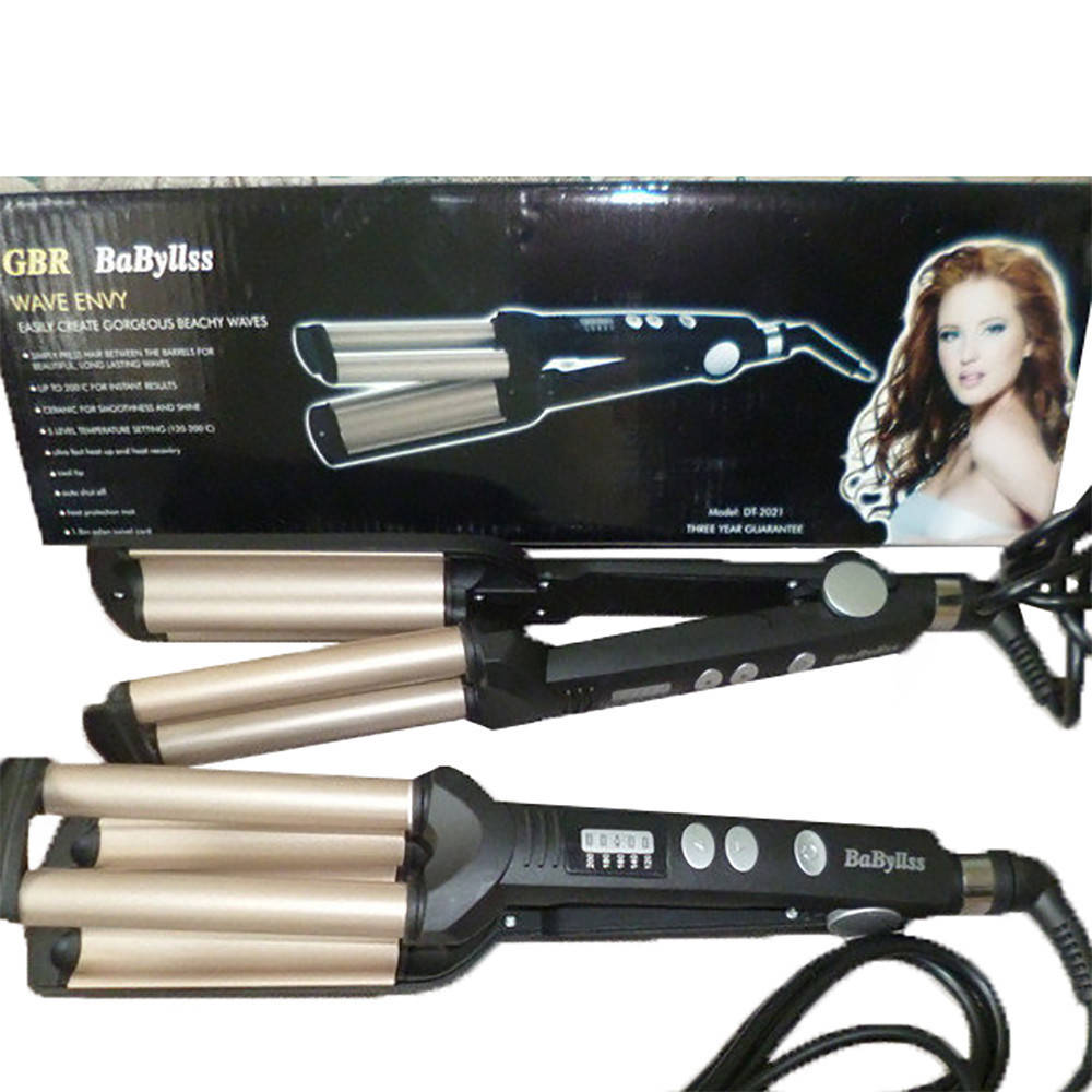 Тройная плойка для волос GBR Babyliss / стайлер утюжок Бейбилис / щипцы гофре волна для волос
Тройная плойка для волос GBR Babyliss / стайлер утюжок Бейбилис / щипцы гофре волна для волос