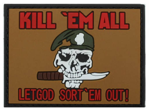 Патч ПХВ на липучке Kill em all
Патч ПХВ на липучке Kill em all