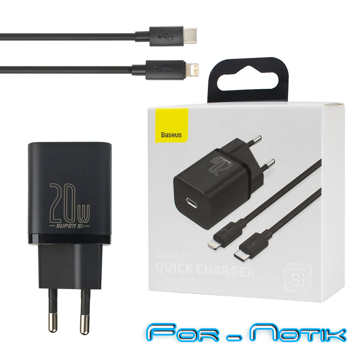 Зарядное устройство Baseus Super Si 1C 20W With Simple Wisdom Data Cable Type-C/iP 1m Black, Черный
Зарядное устройство Baseus Super Si 1C 20W With Simple Wisdom Data Cable Type-C/iP 1m Black, Черный