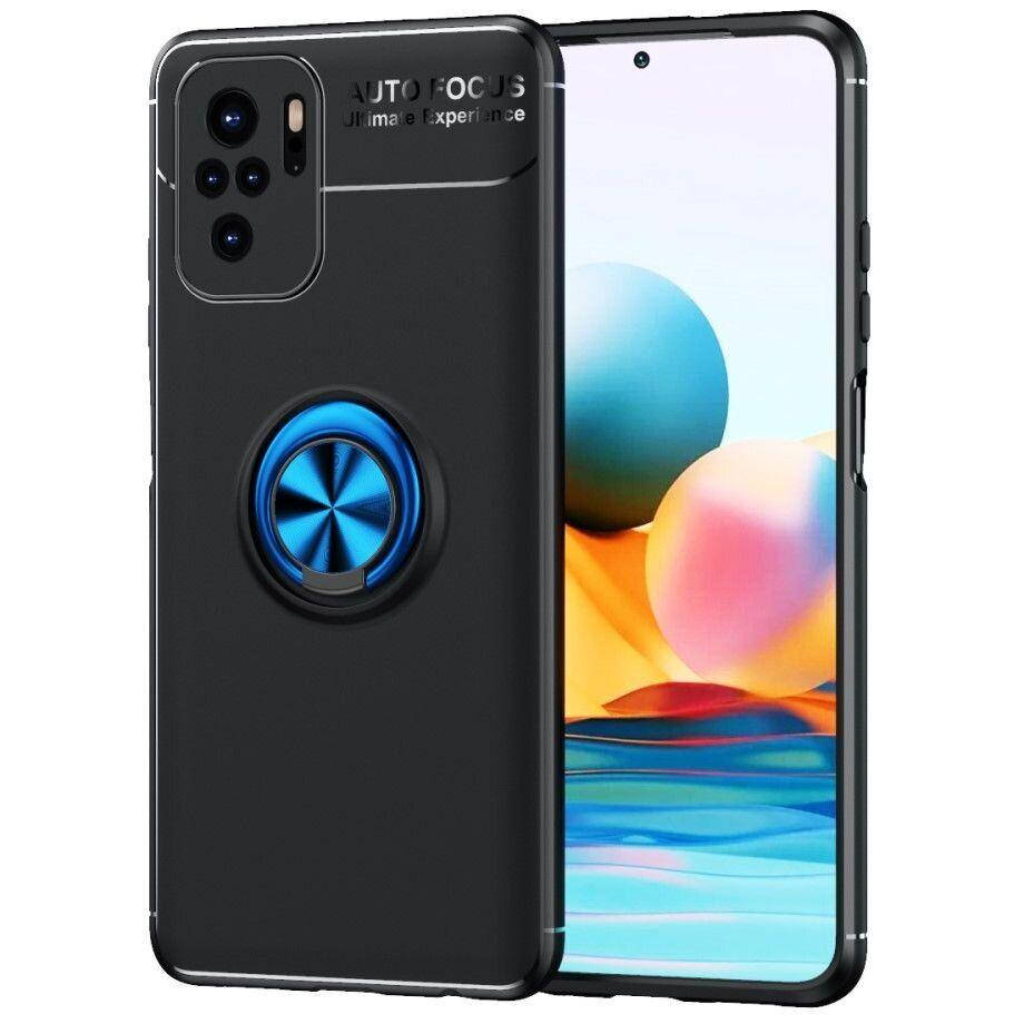 Чехол TPU Ring для Xiaomi Redmi Note 10 / Note 10S бампер противоударный с кольцом Black-Blue
Чехол TPU Ring для Xiaomi Redmi Note 10 / Note 10S бампер противоударный с кольцом Black-Blue