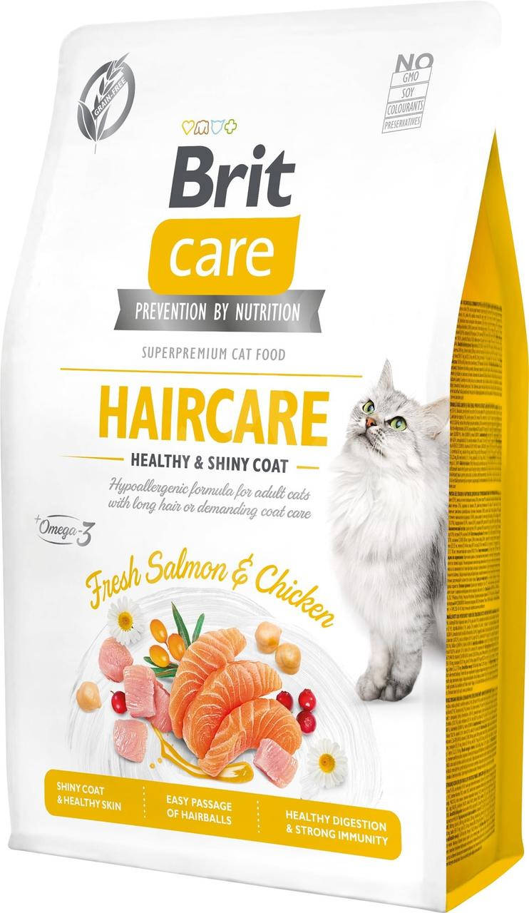 Brit Care Grain-Free Haircare Healthy & Shiny Coat Сухой корм для кошек со сложным уходом за шерстью 2 кг
Brit Care Grain-Free Haircare Healthy & Shiny Coat Сухой корм для кошек со сложным уходом за шерстью 2 кг