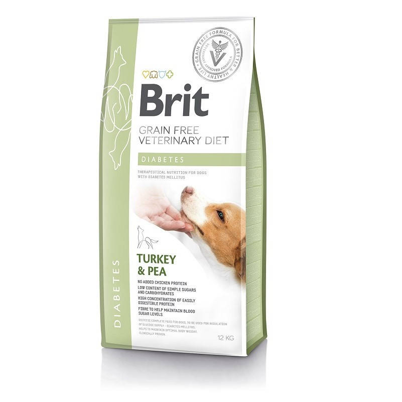 Brit Veterinary Diet Dog Grain Free Diabetes 12кг - беззерновая диета при диабете
Brit Veterinary Diet Dog Grain Free Diabetes 12кг - беззерновая диета при диабете