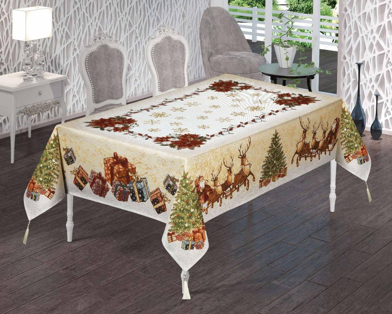 Скатерть Sagol новогодняя 140х180 ST-165, Бежевый
Скатерть Sagol новогодняя 140х180 ST-165, Бежевый