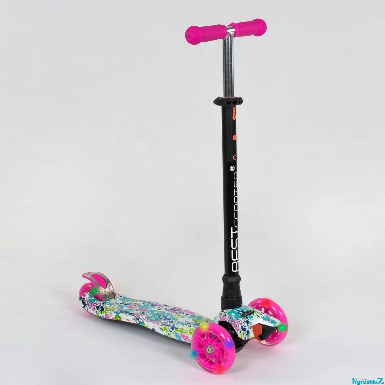 Самокат пластмассовый Best Scooter Maxi светящиеся колеса PU-120 мм, алюминиевая трубка для руля, в коробке, Розовый
Самокат пластмассовый Best Scooter Maxi светящиеся колеса PU-120 мм, алюминиевая трубка для руля, в коробке, Розовый