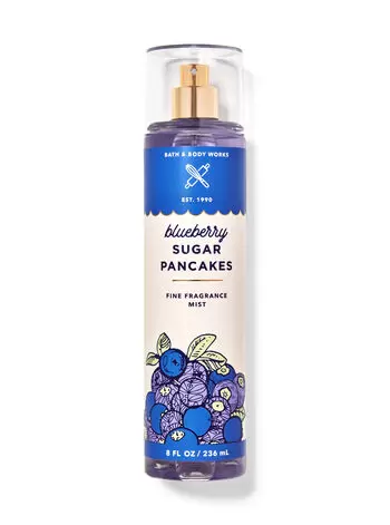 Blueberry Sugar Pancakes парфюмированный спрей для тела Bath and Body Works из США
Blueberry Sugar Pancakes парфюмированный спрей для тела Bath and Body Works из США