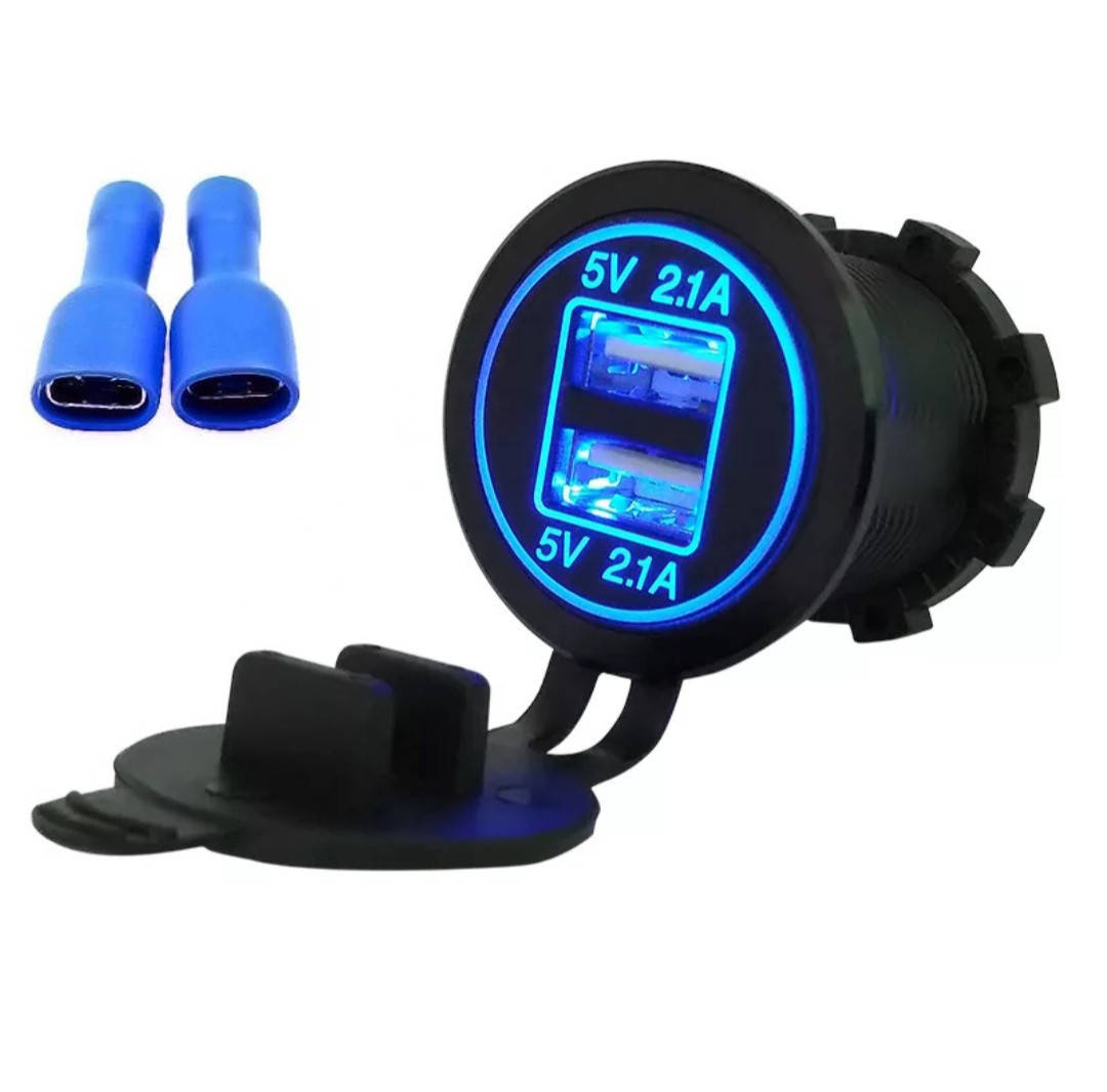 Автомобильная розетка 2хUSB (12-24 В, 4.2А) СИНЯЯ ПОДСВЕТКА / Адаптер питания USB / Автомобильное зарядное USB
Автомобильная розетка 2хUSB (12-24 В, 4.2А) СИНЯЯ ПОДСВЕТКА / Адаптер питания USB / Автомобильное зарядное USB