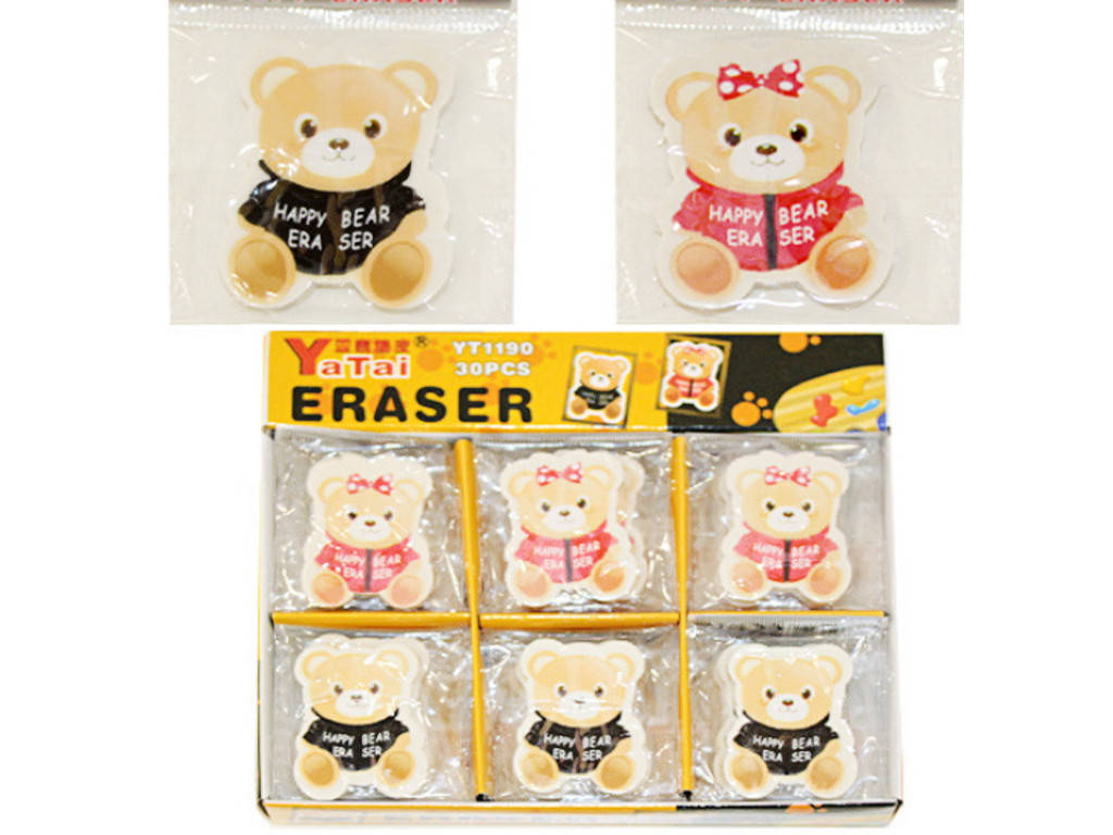 Ластик Медведь 13444, Белый 
Ластик Медведь 13444, Белый