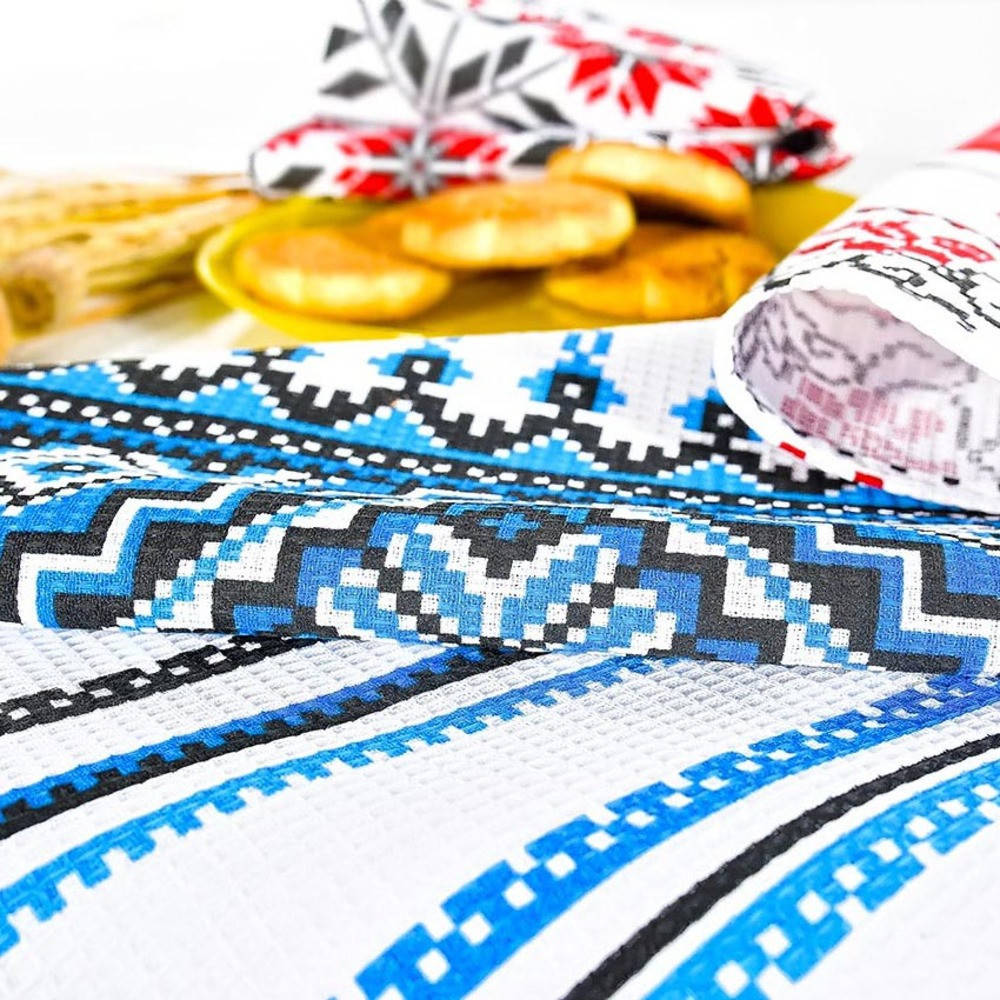 Вафельное полотенце 50*70 Укр рушник синій, Синий
Вафельное полотенце 50*70 Укр рушник синій, Синий