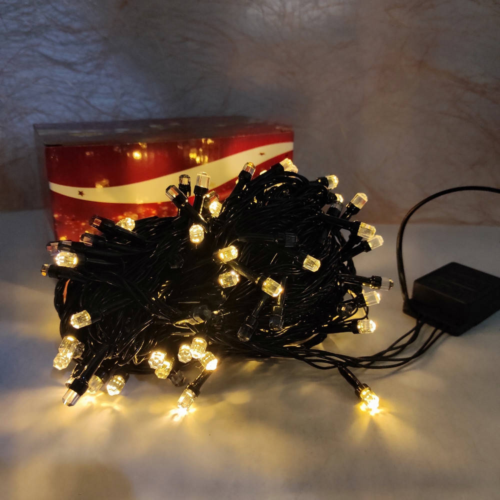 Светодиодная гирлянда 18 м 200LED кристал с черным проводом 8 режимов теплый бёлый (5659)
Светодиодная гирлянда 18 м 200LED кристал с черным проводом 8 режимов теплый бёлый (5659)