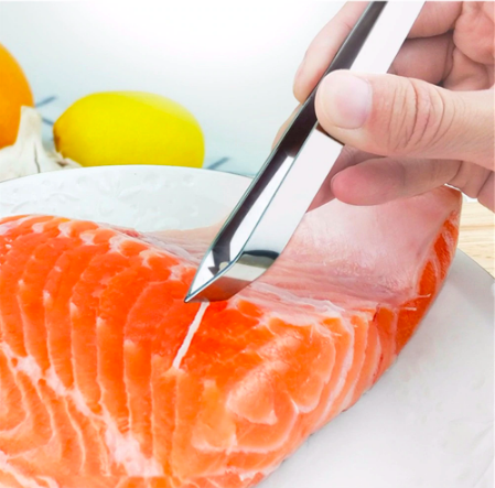 Пинцет для удаление костей из рыбы скошенный - 120 мм
Пинцет для удаление костей из рыбы скошенный - 120 мм