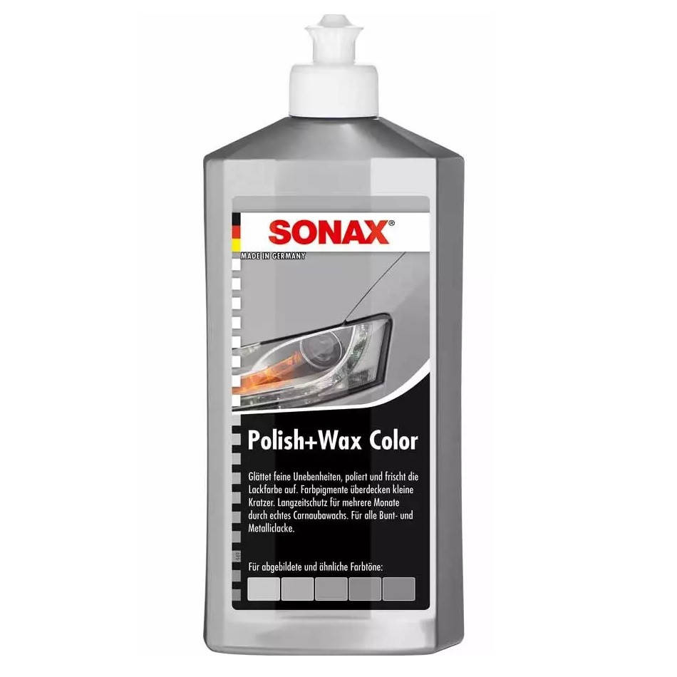Цветной полироль с воском SONAX Polish & Wax Color NanoPro серибристый 500 мл (296300), Серый
Цветной полироль с воском SONAX Polish & Wax Color NanoPro серибристый 500 мл (296300), Серый