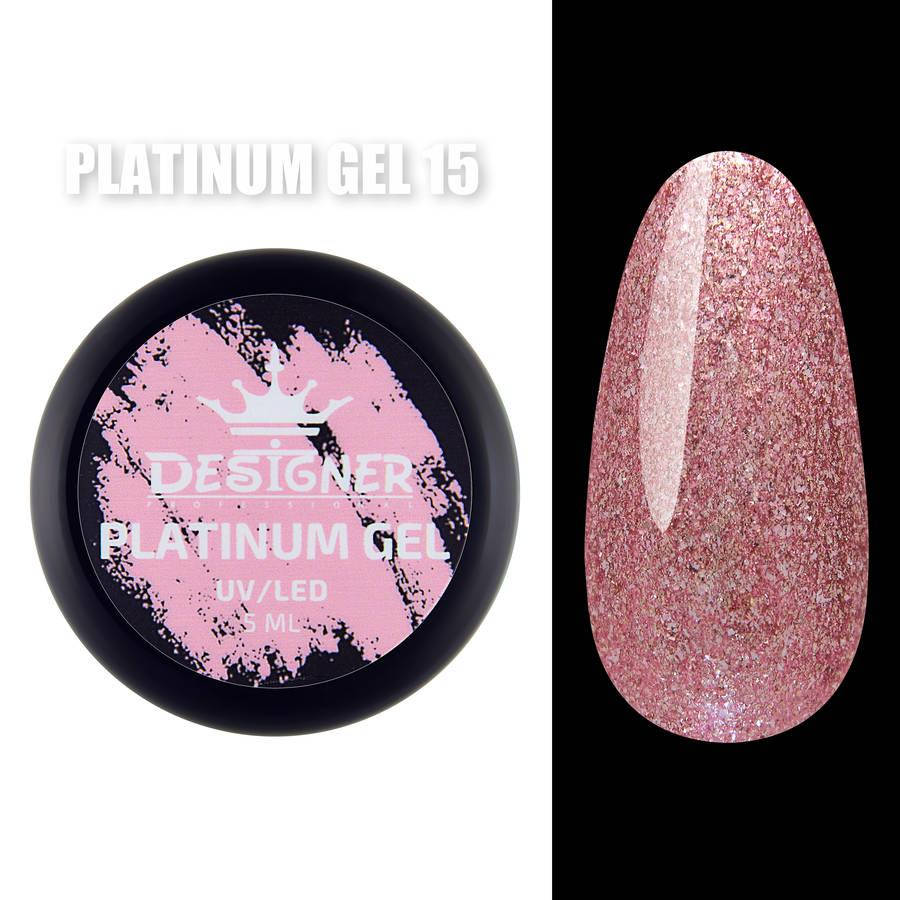 Гель - платинум Platinum Gel Designer Professional (Дизайнер Профессионал) с шиммером, 5 мл. Нежно-розовый 15
Гель - платинум Platinum Gel Designer Professional (Дизайнер Профессионал) с шиммером, 5 мл. Нежно-розовый 15