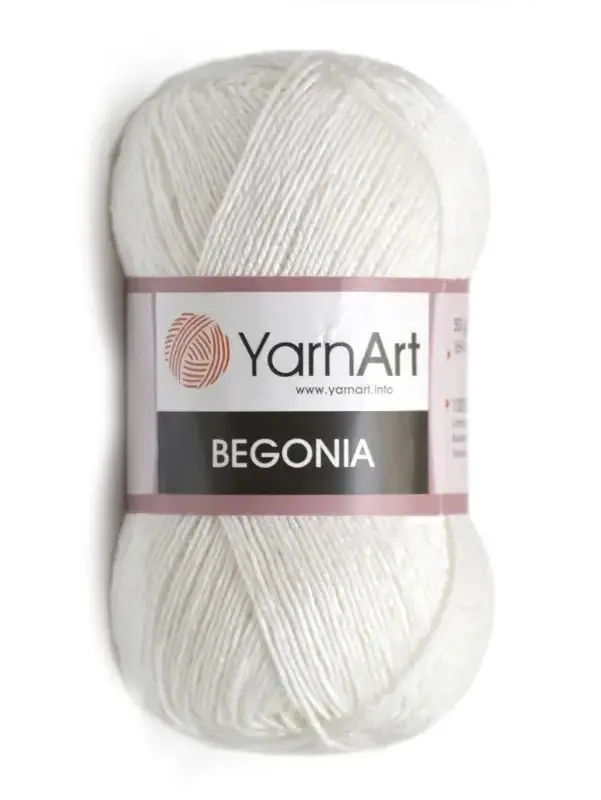Пряжа летняя YarnArt Begonia Ярнарт Бегония 100% мерсеризованный хлопок, Турция 003- белый
Пряжа летняя YarnArt Begonia Ярнарт Бегония 100% мерсеризованный хлопок, Турция 003- белый