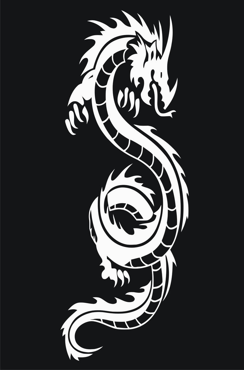 Наклейки на автомобиль - Дракон - Белые, Белый
Наклейки на автомобиль - Дракон - Белые, Белый