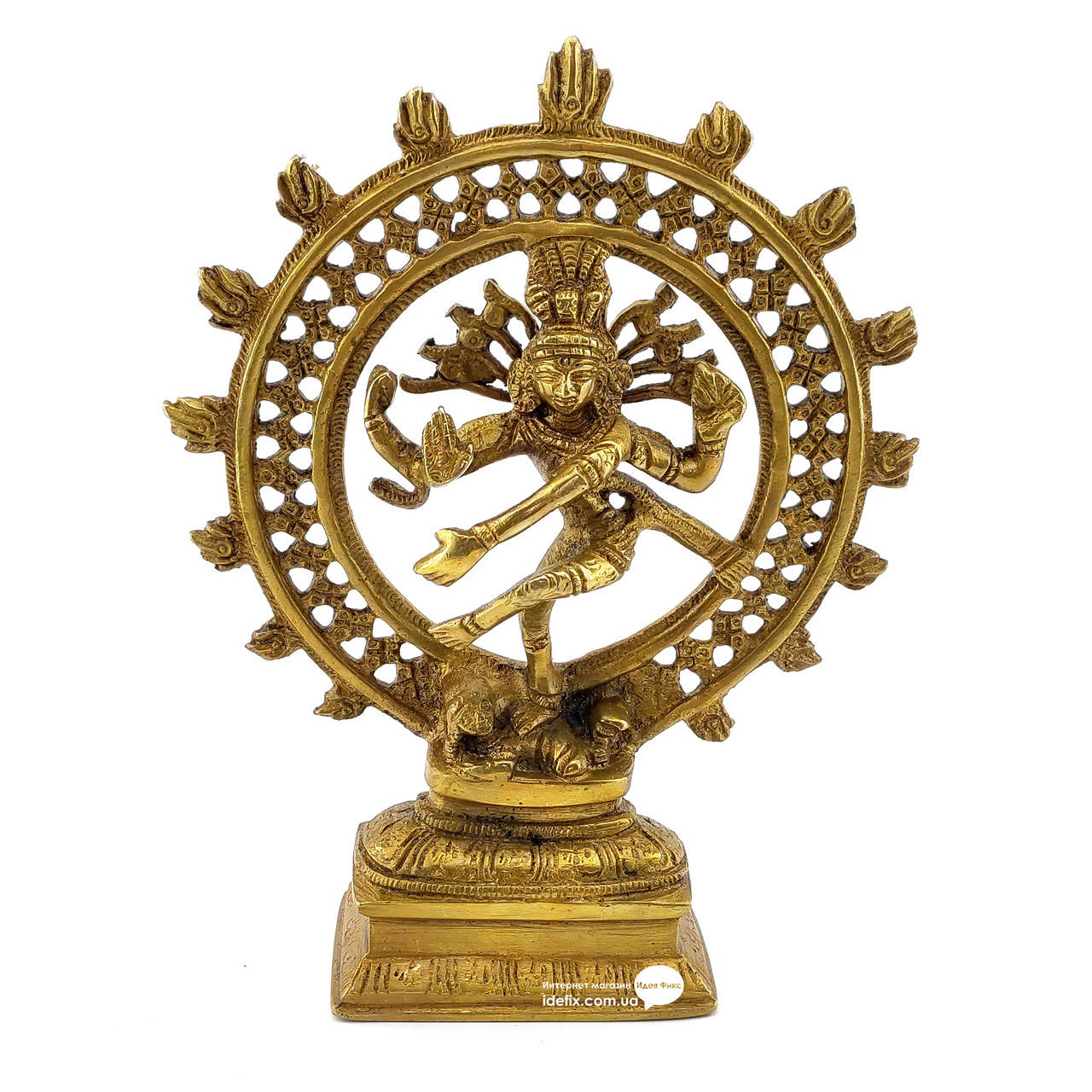 Статуэтка Шива танцующий бронза 21х16х6см 1кг (25836)
Статуэтка Шива танцующий бронза 21х16х6см 1кг (25836)