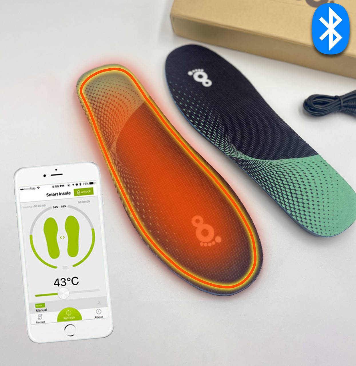 MiMeng - умные стельки с подогревом с управлением по Bluetooth с встроенным аккумулятором, 41-50 С
MiMeng - умные стельки с подогревом с управлением по Bluetooth с встроенным аккумулятором, 41-50 С