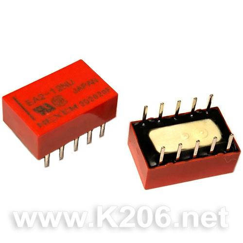 EA2-12NU (=A12W-K) Реле: сигнальное; Серия EA2; 2 группы перекл; DPDT; Uобмотки:12ВDC; 0,5A / 125ВAC; 2А; NEC
EA2-12NU (=A12W-K) Реле: сигнальное; Серия EA2; 2 группы перекл; DPDT; Uобмотки:12ВDC; 0,5A / 125ВAC; 2А; NEC